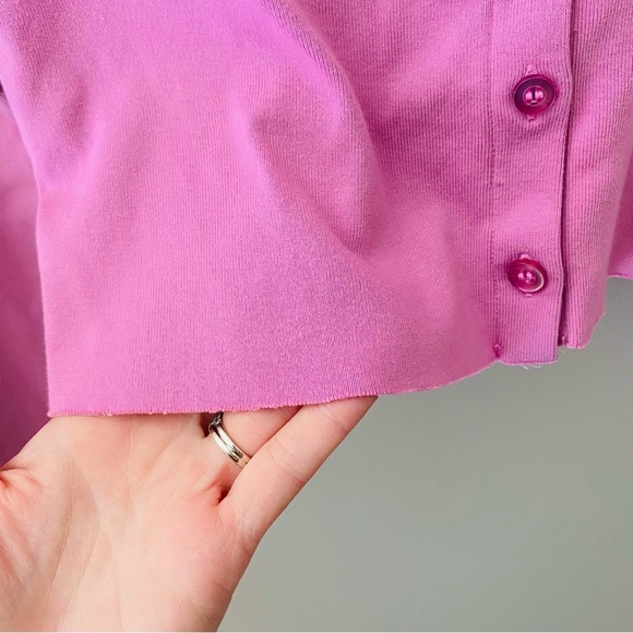 Urban Outfitters Button Up Sweater Pink Sz Medium - Picture 5 of 9